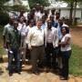 David Chaney (centre) with students from his QuickBooks class