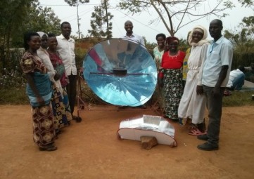 The SURF team with beneficiaries of the Good Gifts Solar Cooker project