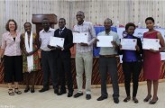 AERG Buinsess competition winners with the judges