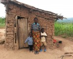 Nyira & her children - supported by Women 4 Rwanda