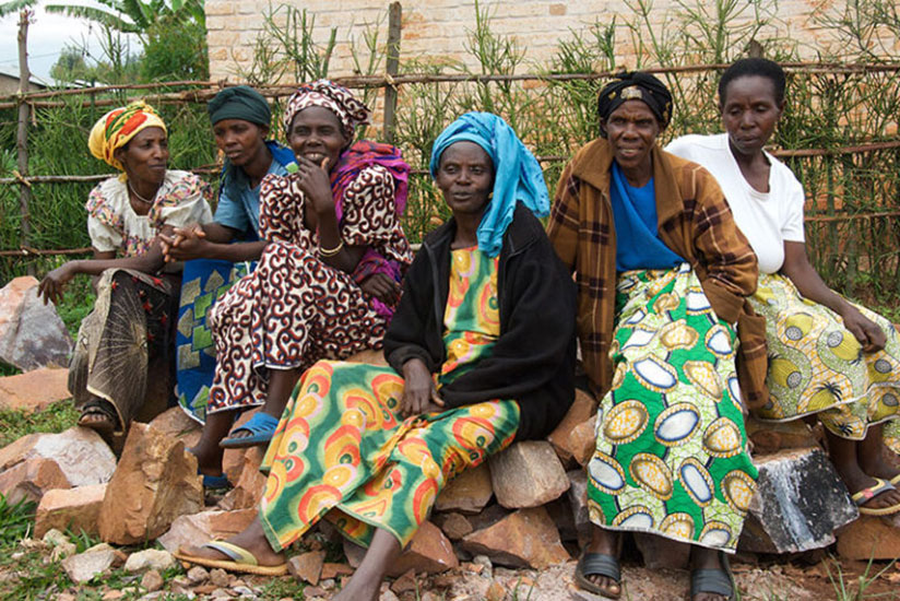 Some of the widows of the 1994 Genocide against the Tutsi helped by AVEGA