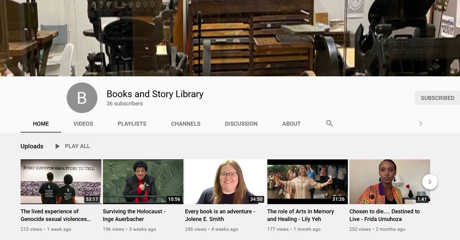 Books And Story Library YouTube Channel