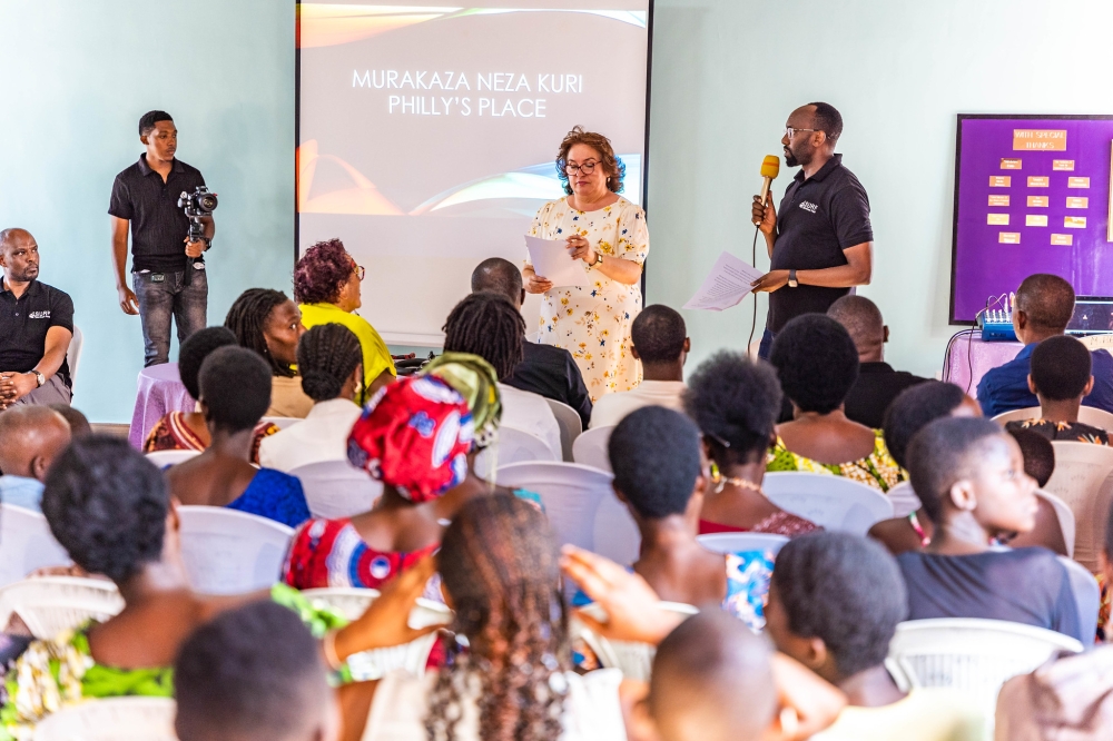 Samantha Hunt MBE, in collaboration Sandhurst School, and the Survivors Fund (SURF), officially opened Philly’s Place in Ntarama Sector, Bugesera District, on August 19. (Credit: Craish Bahizi, The New Times)